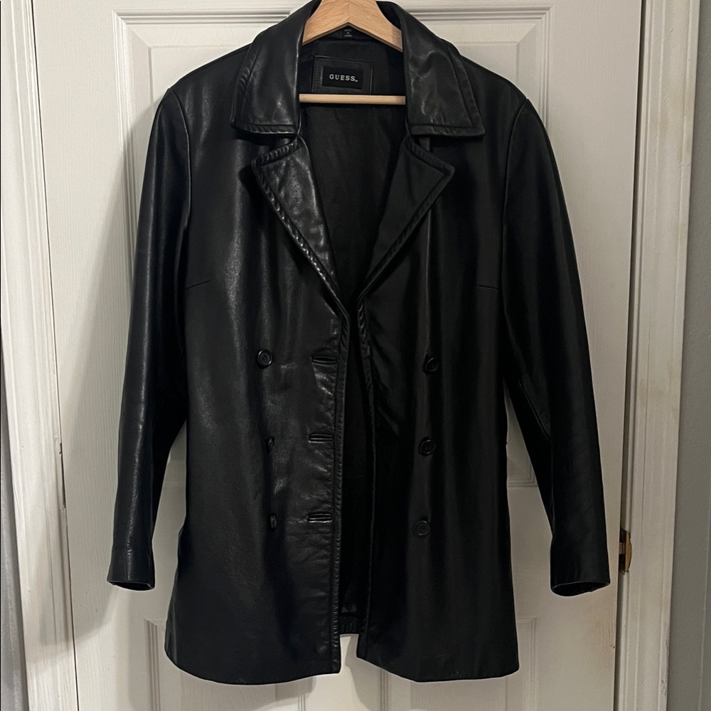 Guess Women's Black Leather Jacket